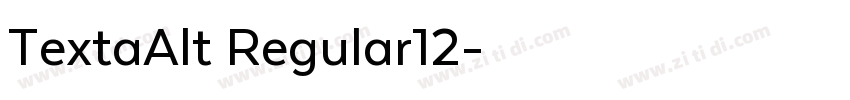 TextaAlt Regular12字体转换